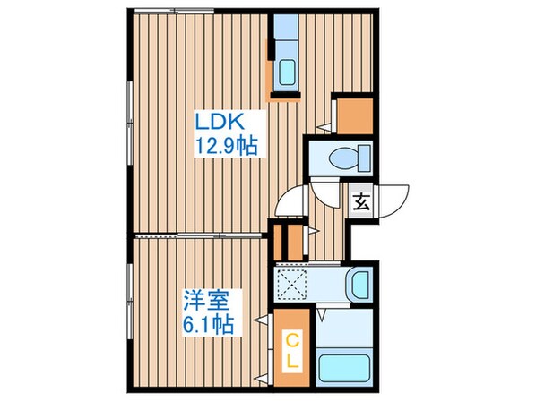 ヴィエルジュ発寒南の物件間取画像